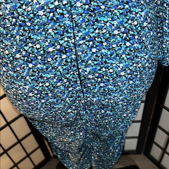 Zara Blue Puff Sleeve Sheath Dress - Picture 10 of 14